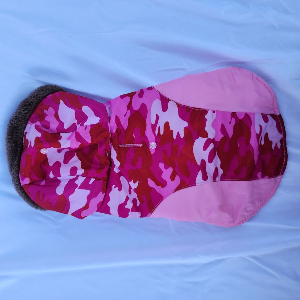 Pink & pink camo Dog winter Coat